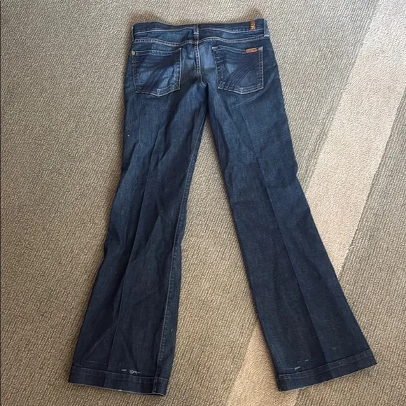7 For All Mankind Wide Leg DOJO Jeans - Picture 7 of 11